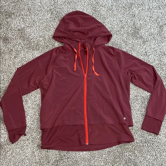 🩵Xersion Burgundy Jacket with Red Trim - Picture 1 of 3